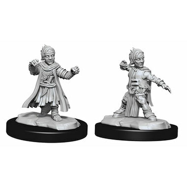 Wizkids Pathfinder Deep Cuts Unpainted Miniatures Wave 15 Male Halfing Monk 90328