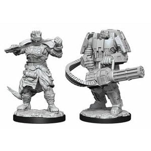 Wizkids Starfinder Deep Cuts Unpainted Miniatures Wave 15 Vesk Soldier 90336