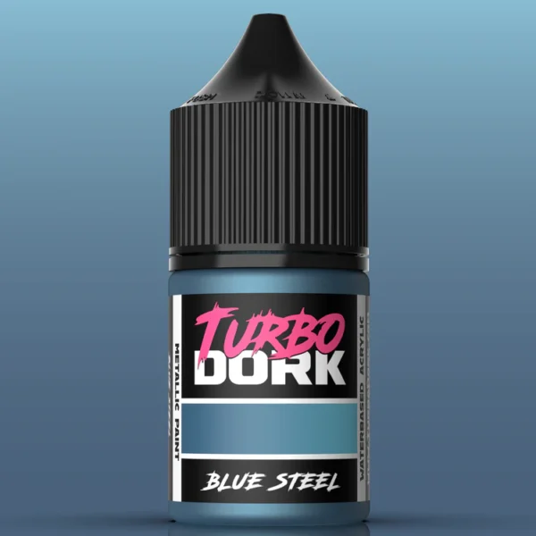 Turbo Dork Blue Steel Metallic Acrylic Paint 22ml TDK025151