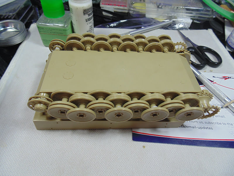 lower hull with all wheels affixed