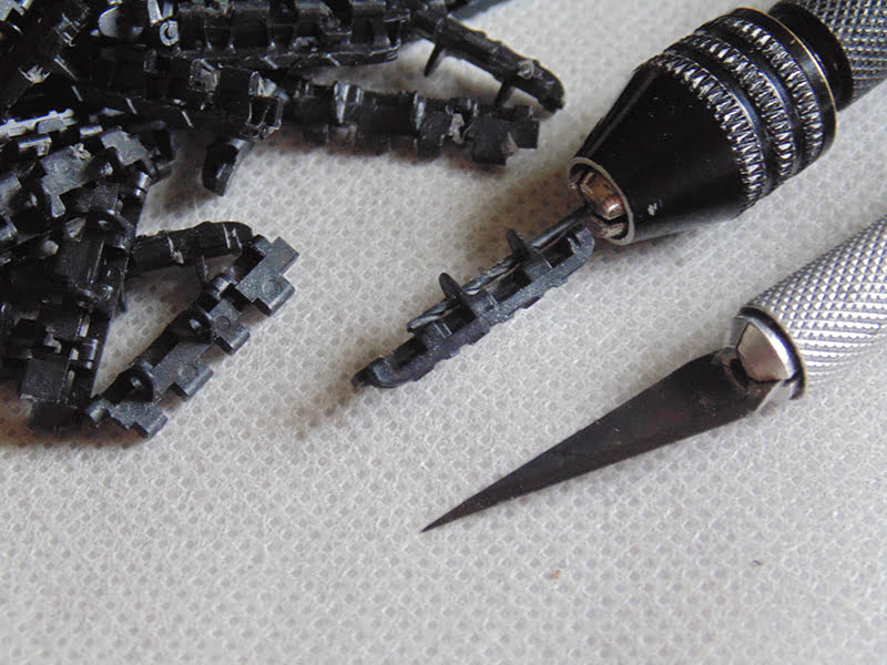 drill, blade and links