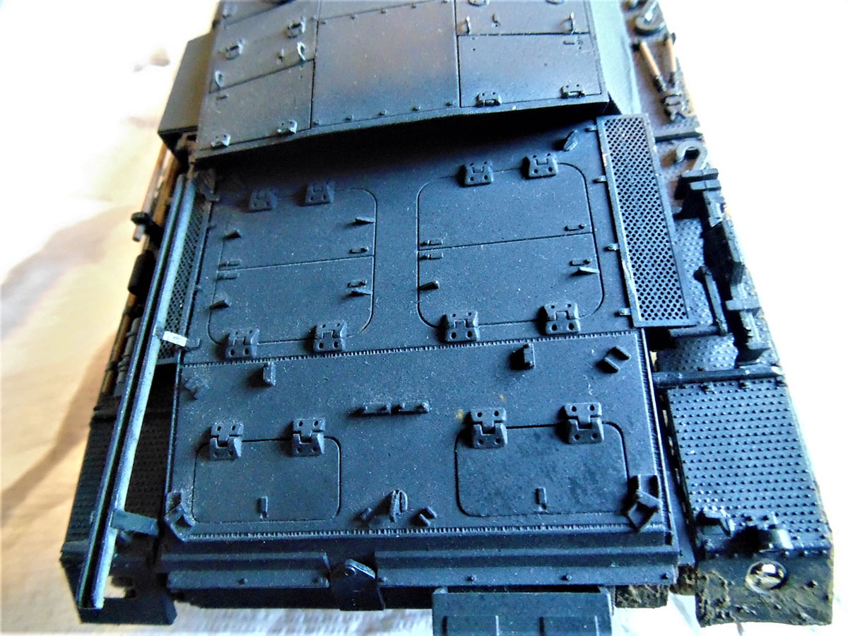 Tamiya Stug III Engine Area Plain Paint And Silver Weathering