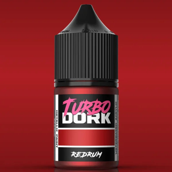 Turbo Dork Redrum Metallic Acrylic Paint 22ml TDK025656
