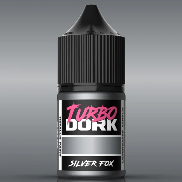 Turbo Dork Silver Fox Metallic Acrylic Paint 22ml TDK025717