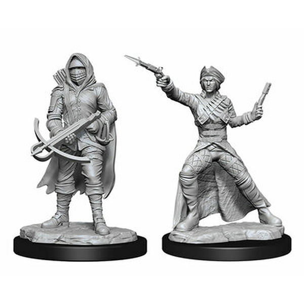 Wizkids Deep Cuts Unpainted Miniatures Wave 15 Bounty Hunter and Outlaw 90339