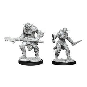 Wizkids D&D Nolzurs Marvelous Unpainted Miniatures Wave 15 Bugbear Barbarian and Rogue 90311
