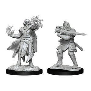 Wizkids D&D Nolzurs Marvelous Unpainted Miniatures Wave 15 Hobgoblin Fighter and Wizard 90310