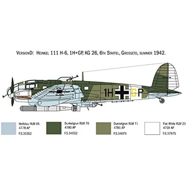 Italeri Heinkel He111 H 1:72 Scale 1436