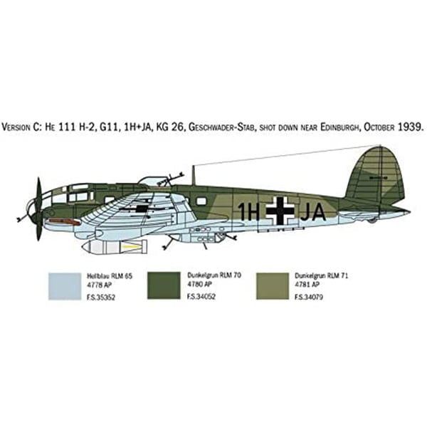Italeri Heinkel He111 H 1:72 Scale 1436