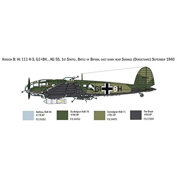 Italeri Heinkel He111 H 1:72 Scale 1436