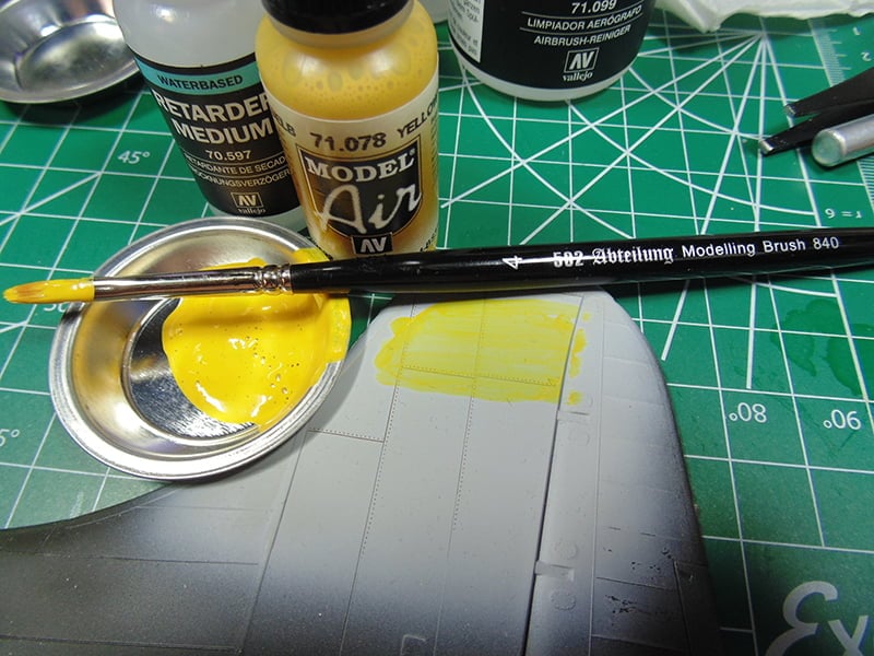 Paint Retarder Brush Cup and Primed Part 