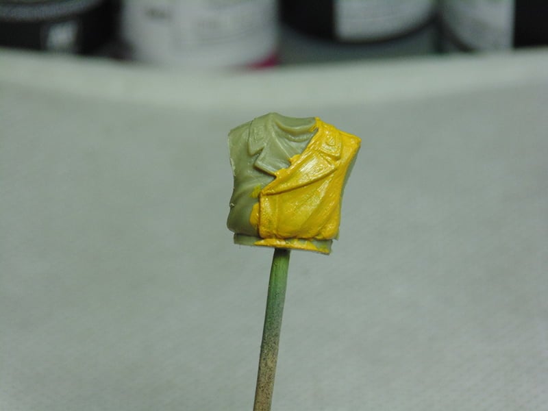 Heavy Yellow Coverage on Torso