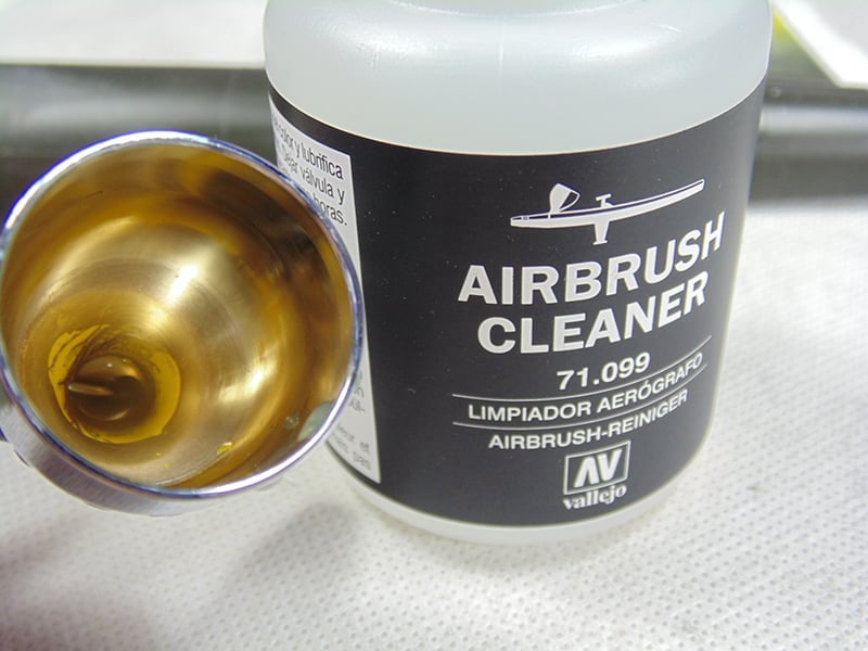 Airbrush Cup with Cleaner Bottle