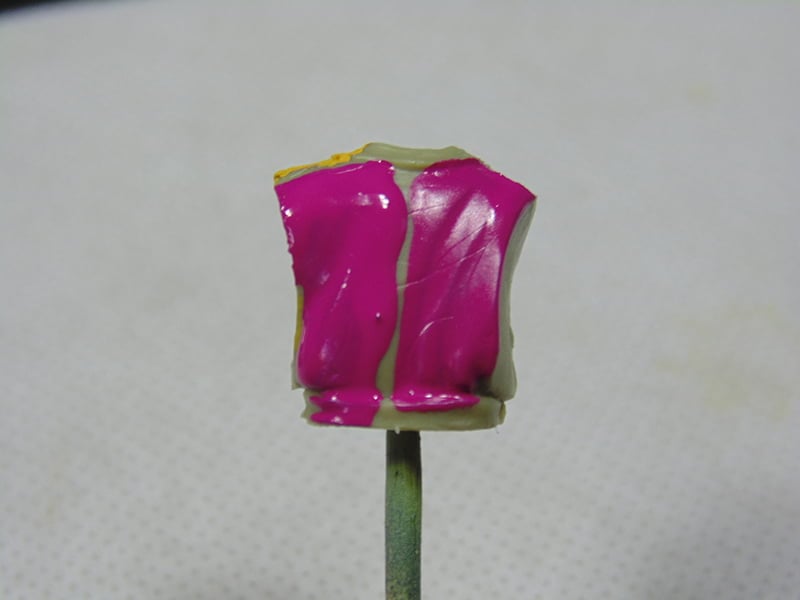 Closeup of Magenta Torso