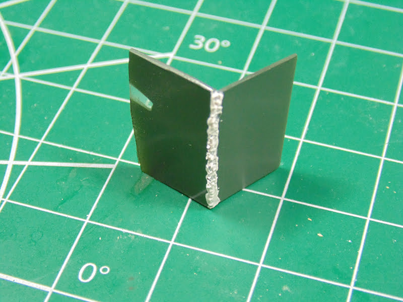 Walls with White Bead of Filler