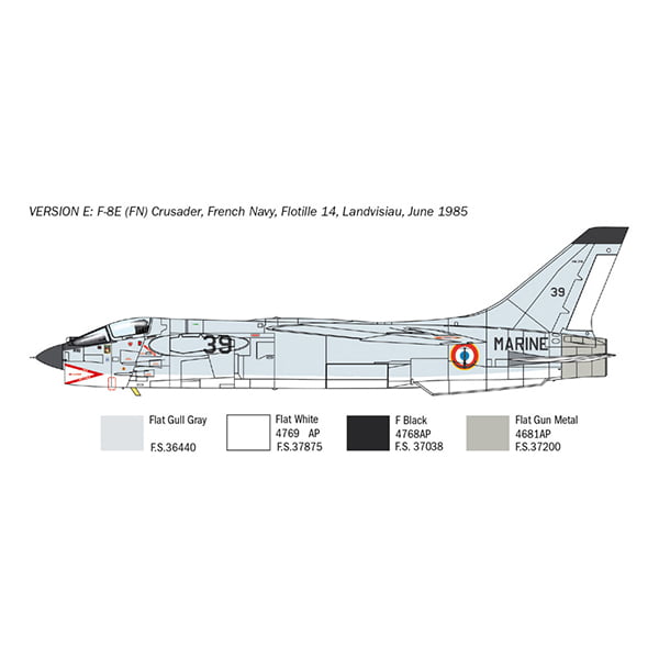Italeri F-8E Crusader 1:72 Scale 1456