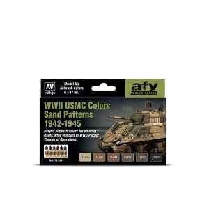 Vallejo WWII USMC Colors Sand Patterns 1942-1945 Set of 6 71624