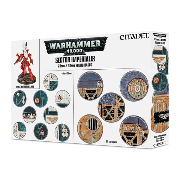 Warhammer Sector Imperialis 25 40mm Round Bases 66-92
