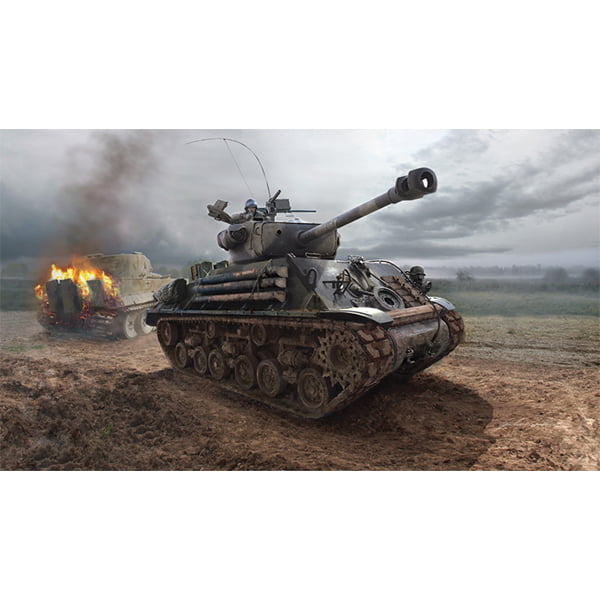 Italeri M4A3E8 Sherman Tank Fury 1:35 Scale 6529