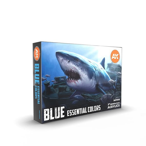 AK Interactive 3rd Generation Blue Essential Colors Paint Set 11618 •  Canada's largest selection of model paints, kits, hobby tools, airbrushing,  and crafts with online shipping and up to date inventory.