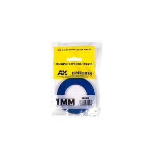 AK Interactive Masking Tape for Curves 1 mm Blue AKI 9181