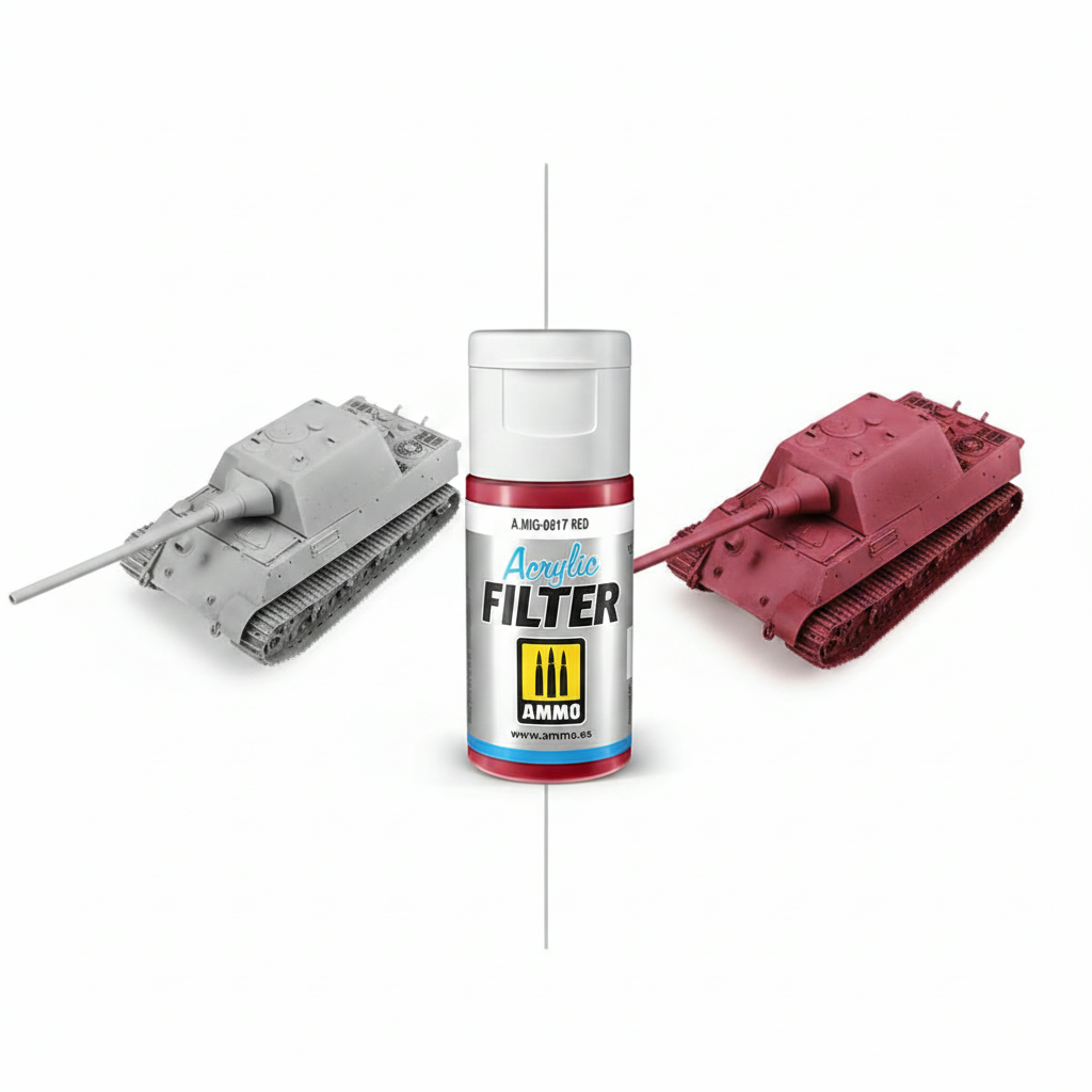 Ammo by Mig Jimenez Acrylic Filter Red AMIG0817