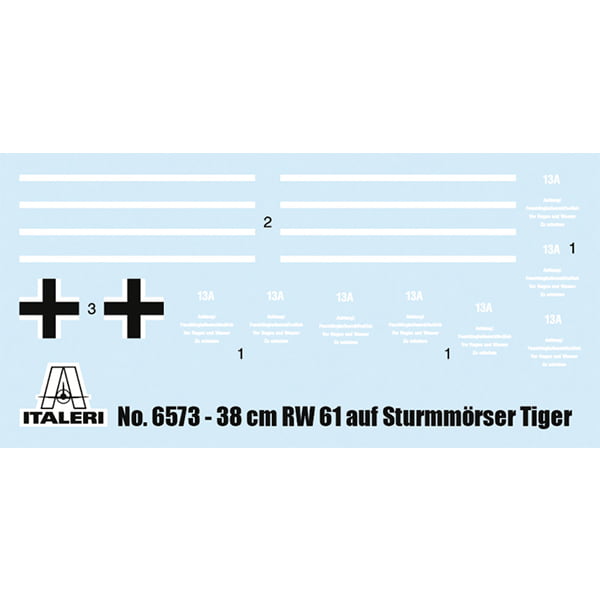 Italeri 38cm RW 61 auf Sturmmorser Tiger 1:38 Scale 6573