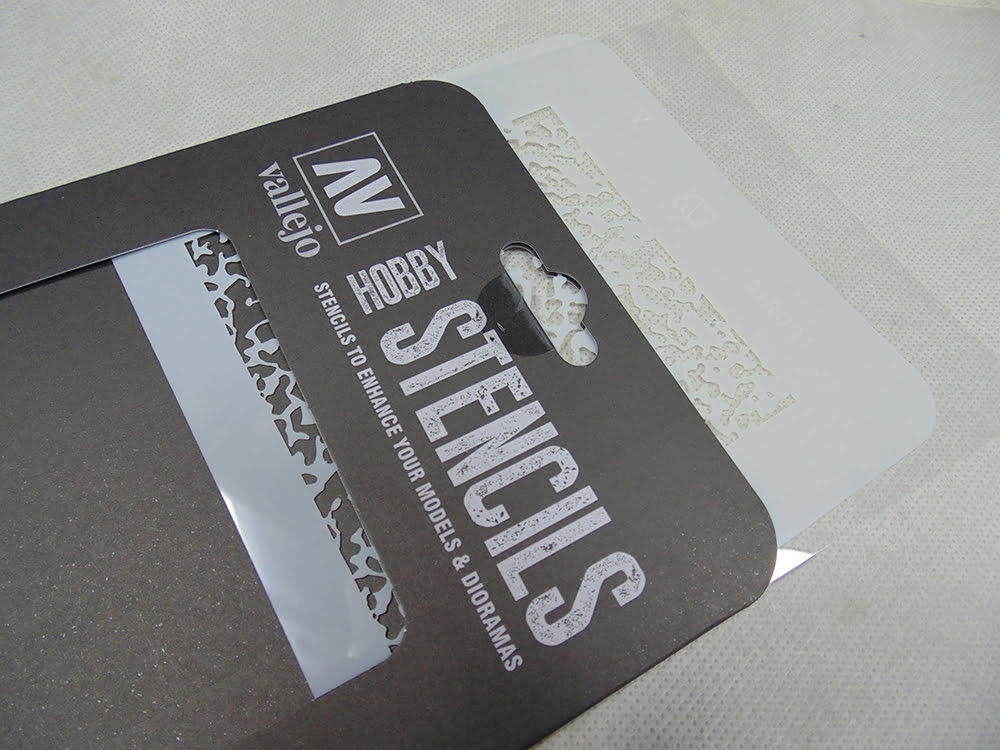 Vallejo hobby stencils black card