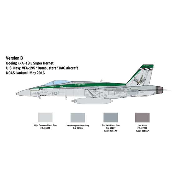 Italeri F/A-18 E Super Hornet 1:48 Scale 2791