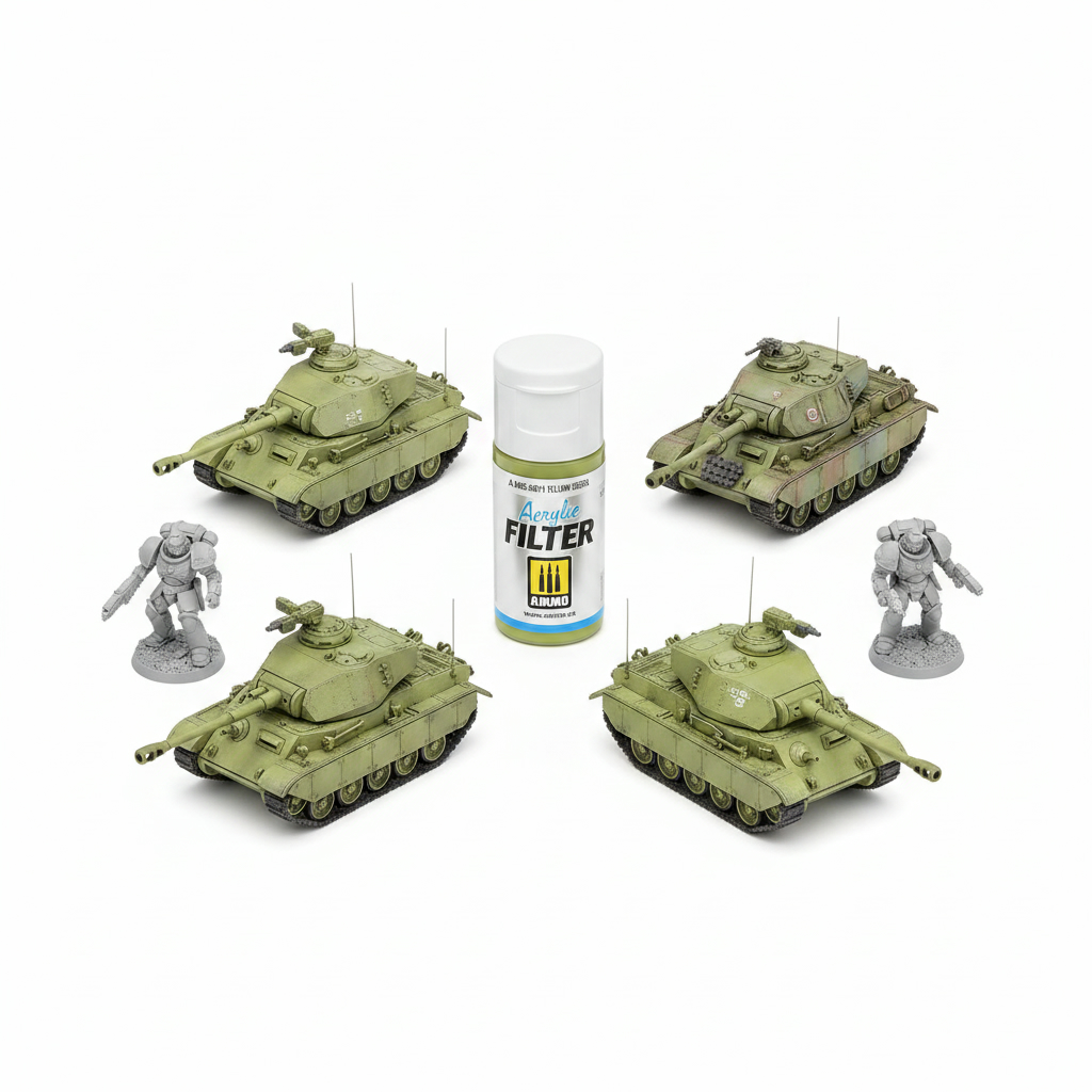 Ammo by Mig Jimenez Acrylic Filter Yellow Green AMIG0811