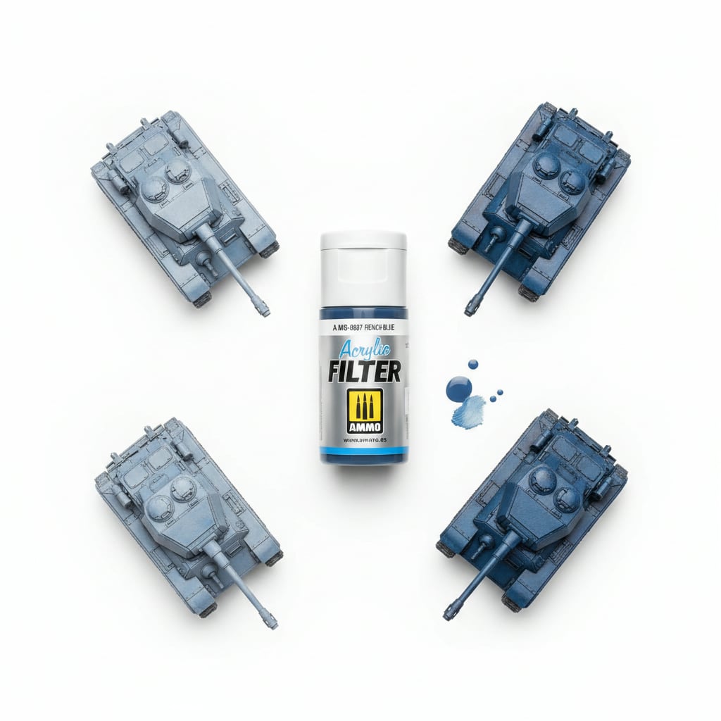 Ammo by Mig Jimenez Acrylic Filter French Blue AMIG0807