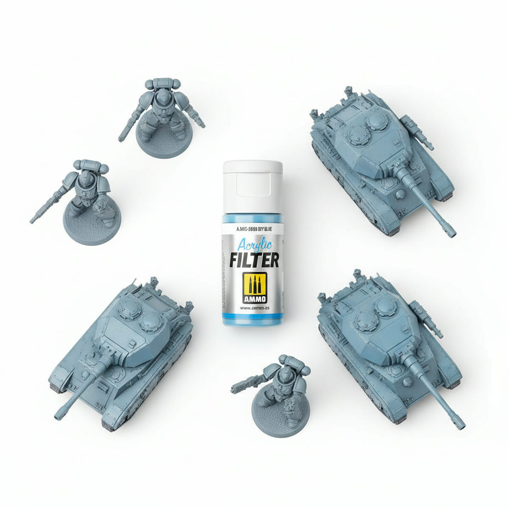 Ammo by Mig Jimenez Acrylic Filter Sky Blue AMIG0806