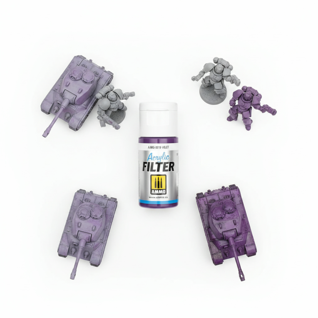 Ammo by Mig Jimenez Acrylic Filter Violet AMIG0819