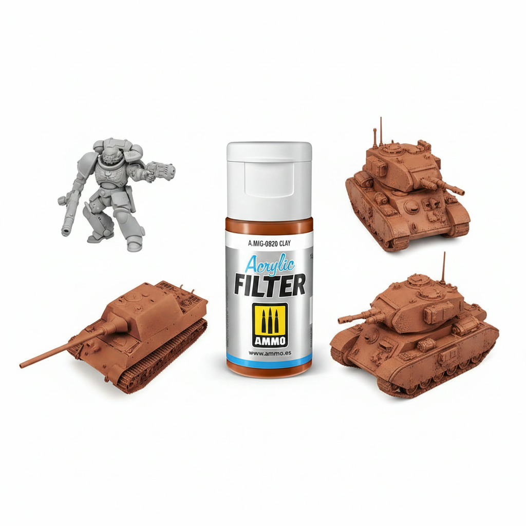 Ammo by Mig Jimenez Acrylic Filter Clay AMIG0820