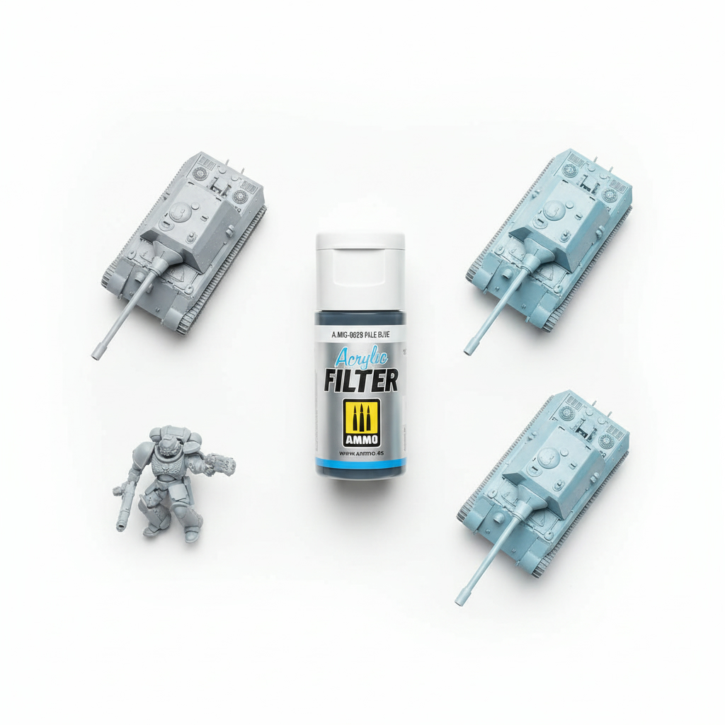 Ammo by Mig Jimenez Acrylic Filter Pale Blue AMIG0829