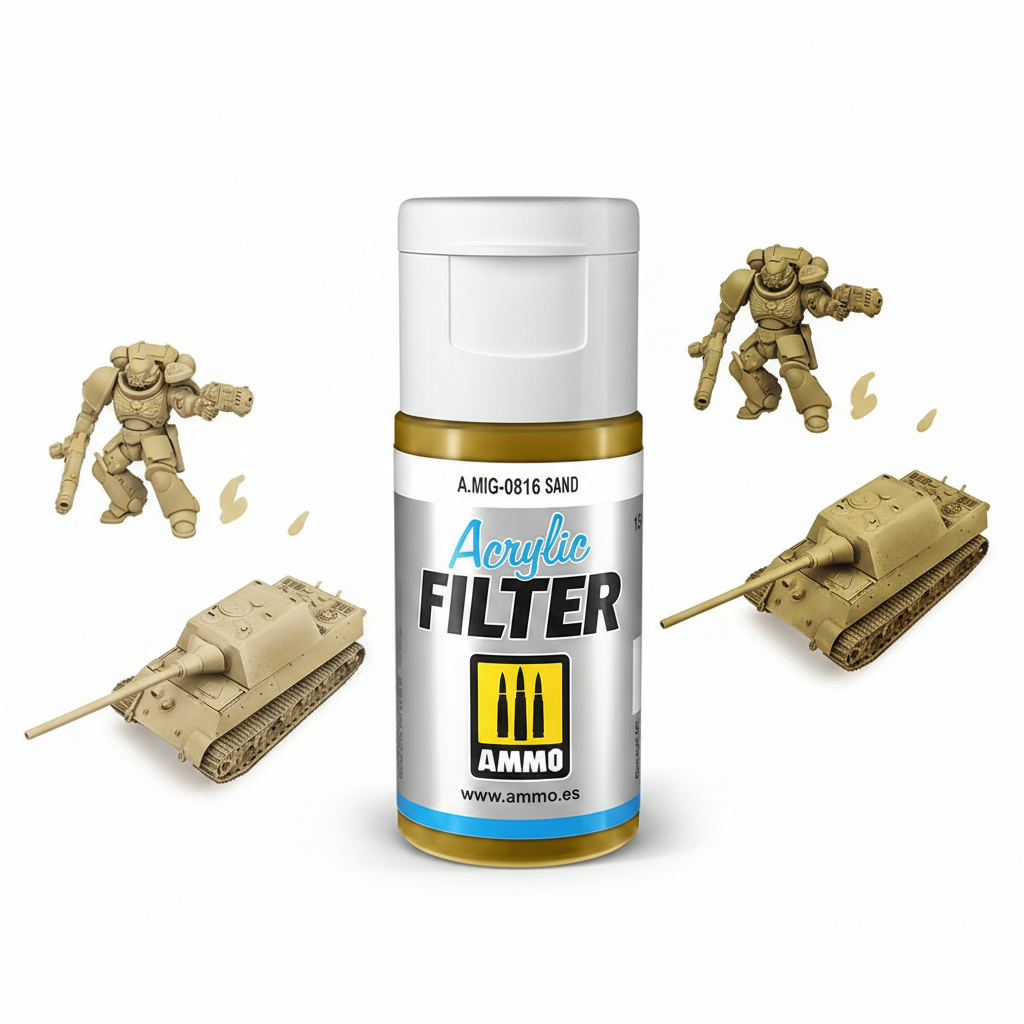 Ammo by Mig Jimenez Acrylic Filter Sand AMIG0816