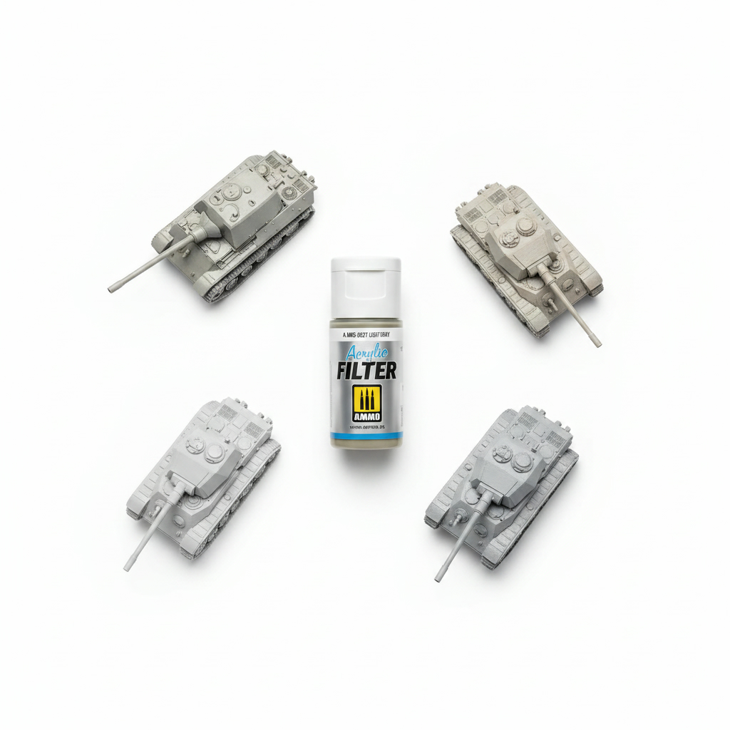 Ammo by Mig Jimenez Acrylic Filter Light Gray Grey AMIG0827