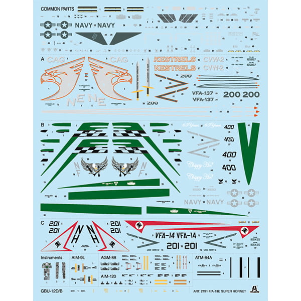 Italeri F/A-18 E Super Hornet 1:48 Scale 2791