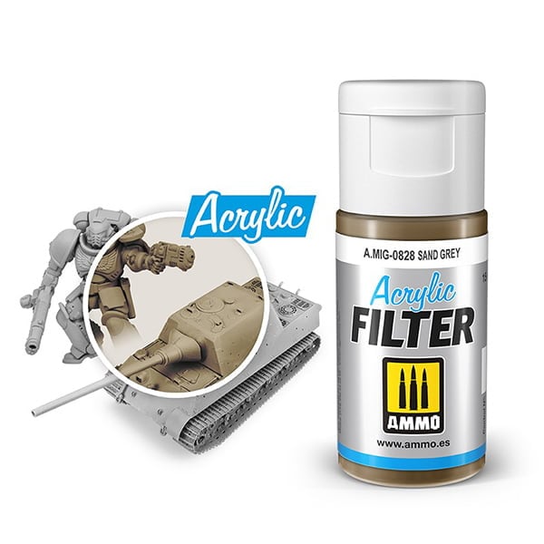 Ammo by Mig Jimenez Acrylic Filter Sand Grey AMIG0828