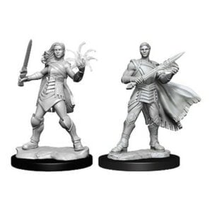 Wizkids Magic The Gathering Unpainted Miniatures Rowan and Will Kenrith Wave 3 90342
