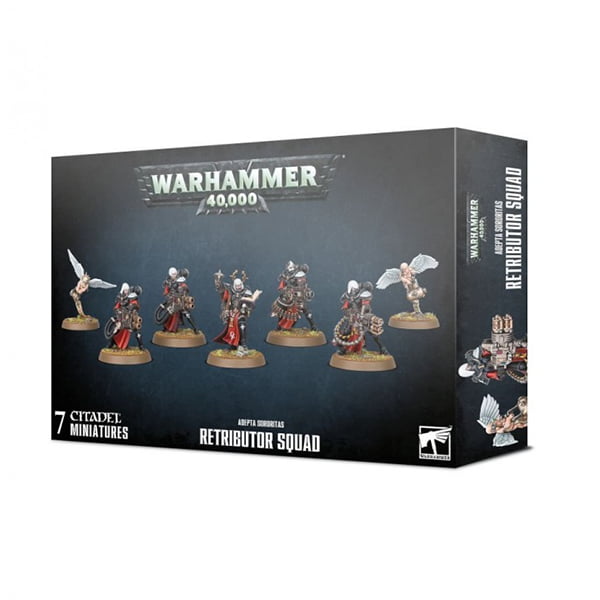 Warhammer 40000 Adepta Sororitas Retributor Squad Set of 7 Miniatures 52-25