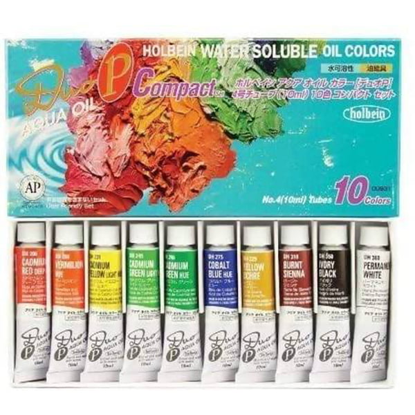 Holbein DUO Aqua Oil Set of 10 Colours 10ml DU931