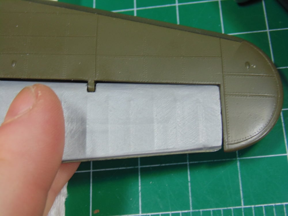 Silver Elevator and Painted Stabilizer