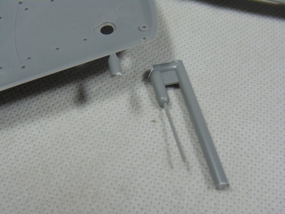 Wing Tip and Plastic Pitot Tube Part