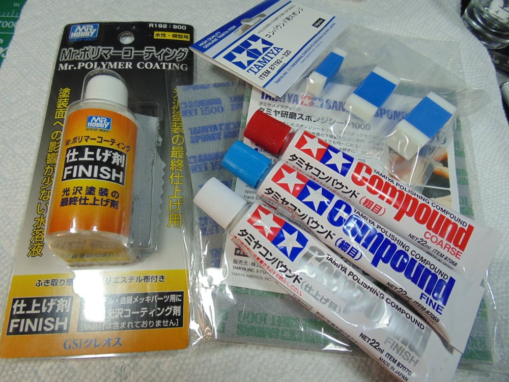 Tamiya Putty and Polishing, Modelling Tools