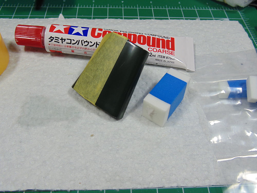 Tamiya Course Compound with Part and Polishing Sponges