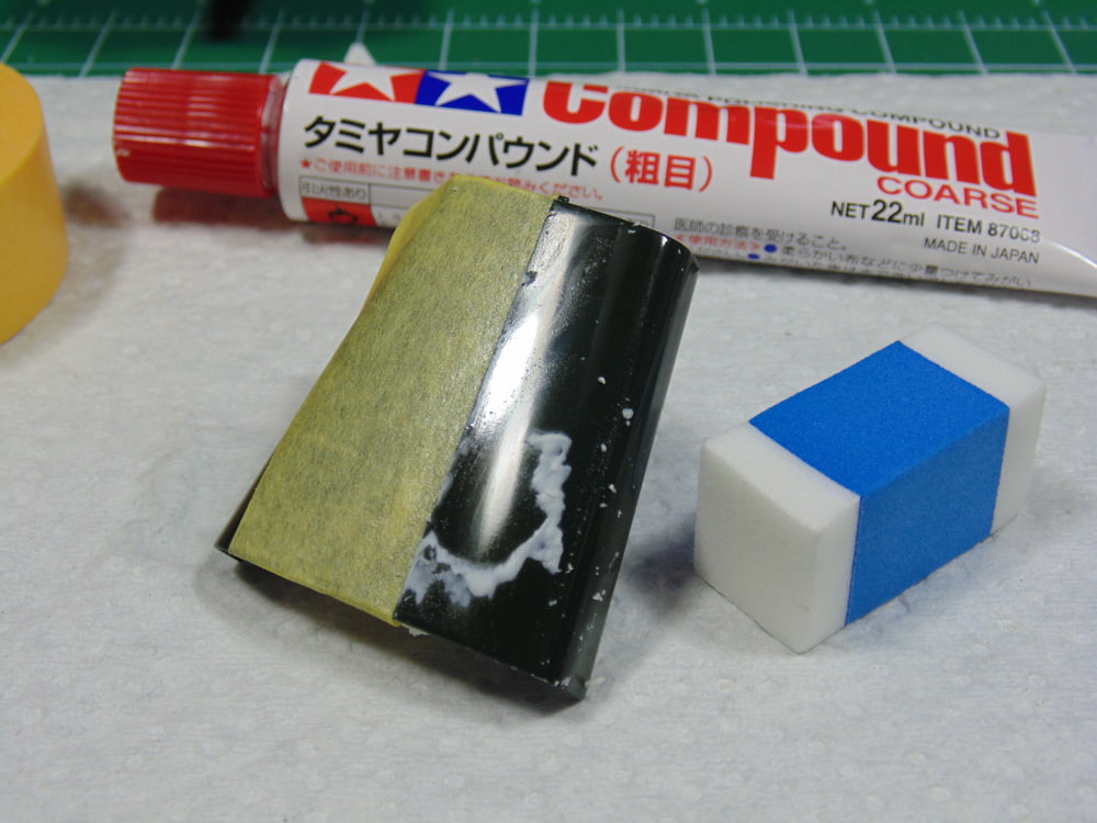 Dried Compound on Part with Applicator