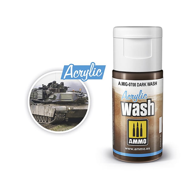 Ammo by Mig Jimenez Acrylic Paint Wash Dark Wash AMIG0708 • Canada's largest selection of model