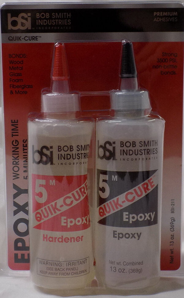 Bob Smith Industries 5 Minutes Quik Cure Epoxy 13oz Size BSI 211