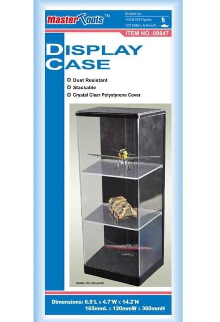 Master Tools Display Case for 1:16 1:35 Figures 1:72 Military Aircraft 165x120x360mm 09847